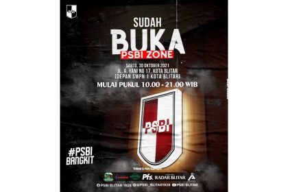 Flayer pembukaan PSBI Fanshop.
