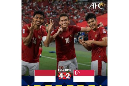 Piala AFF antara Indonesia vs Singapura.
