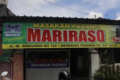 Masakan padang Mariraso.