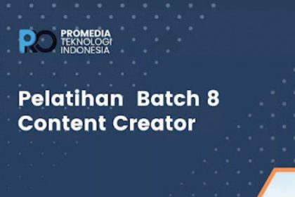 amflet pelaksanaan pelatihan content creator batch 8.