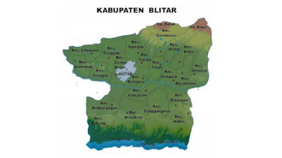 peta Kabupaten Blitar 