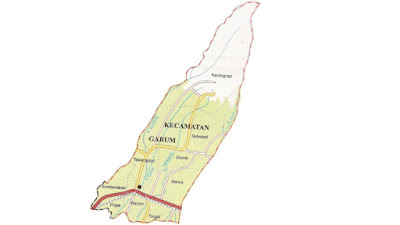 Peta Kecamatan Garum. (Foto: Google Maps)