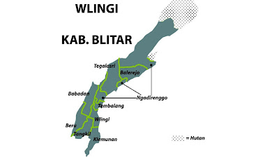Peta Kecamatan Wlingi. (foto: signoutnow)