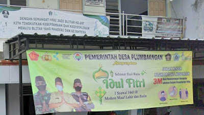 Banner di Desa Plumbangan. (foto: google maps)