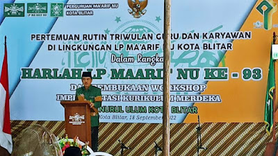 Pertemuan rutin yang digelar LP Ma’arif Kota Blitar.