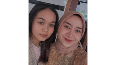 Dinda Tri Widiyanti (kanan) dan Nattasya Oktavinna (kiri).