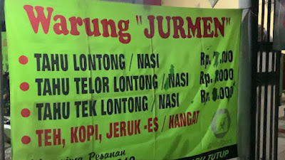 Warung Jurmen berlokasi di Perempatan Samsudin, Garum.