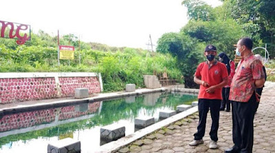 Wisata Kali Balang di Klampok Blitar.