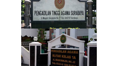 Pengadilan Tinggi Agama di Surabaya.