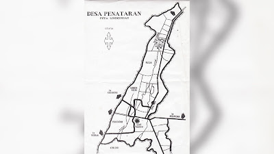 Peta Desa Penataran di Kecamatan Nglegok, Kabupaten Blitar.