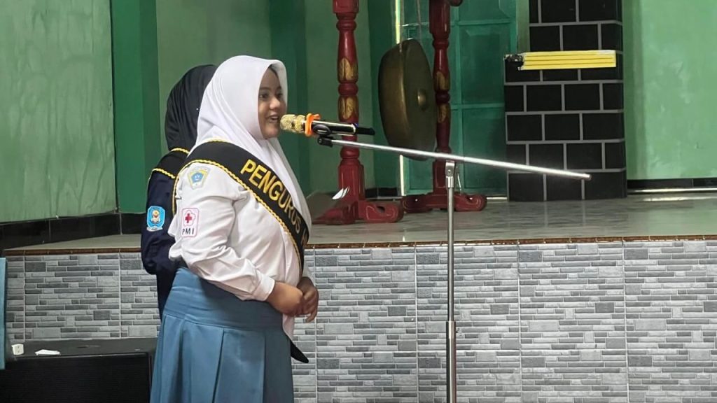 Ketua Himpunan Musyawarah Osis Blitar Raya, Aletha Ramadiani Wahyu Salsabilla.