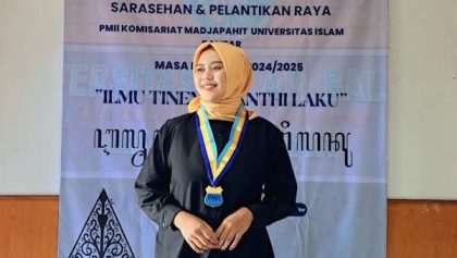 Ketua Kopri PMII Komisariat Madjapahit Unisba Blitar, Laily Dini Sa'diyah.