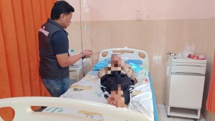 Korban yang sedang dirawat intensif di fasilitas kesehatan terdekat. (Foto: Polres Blitar)