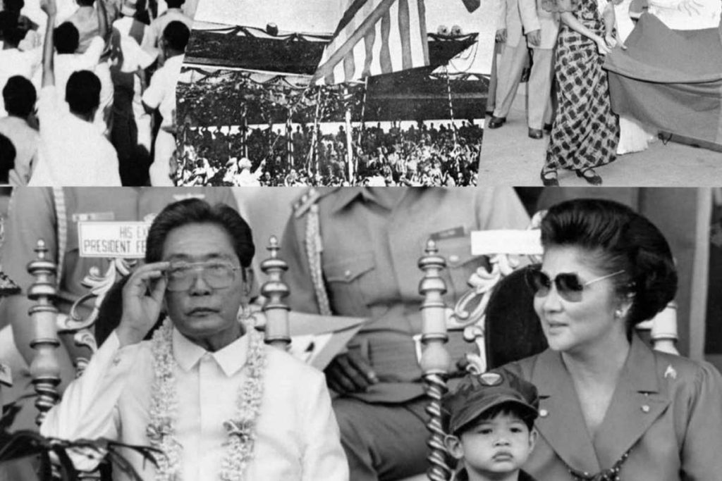 Presiden Ferdinand Marcos bersama Istrinya 1986. (Foto: Getty Images)