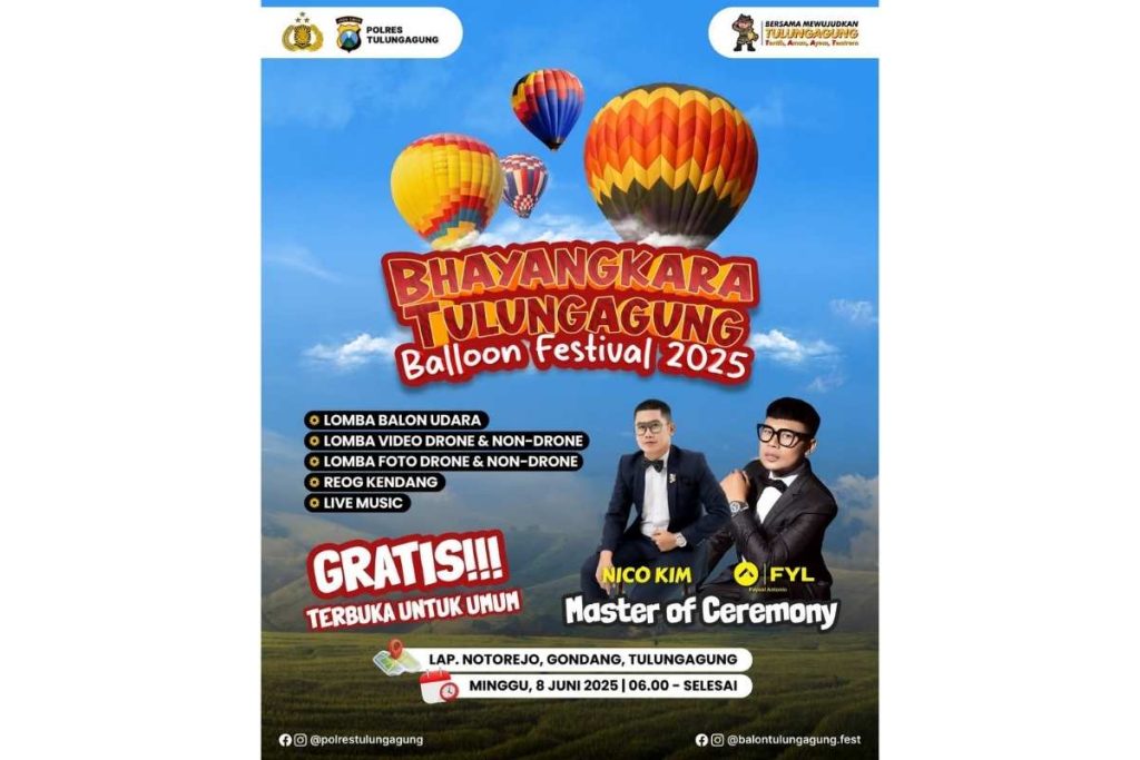 Festival Balon Udara di Tulungagung