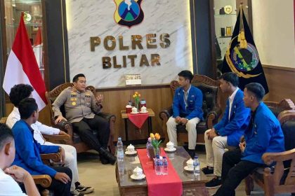 Audiensi PC PMII Blitar dengan Polres Blitar.