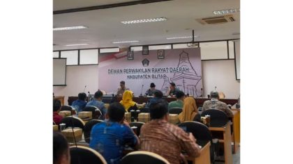 Hearing yang digelar Komisi III DPRD Kabupaten Blitar, Kamis, 19 Juni 2025.