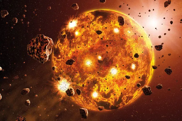 Gambaran artistik tentang terbentuknya sebuah planet melalui akresi (www.smithsonianmag.com)