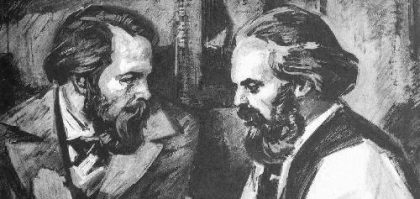 Karl Marx dan Friedrich Engels (bandonthewall.org)