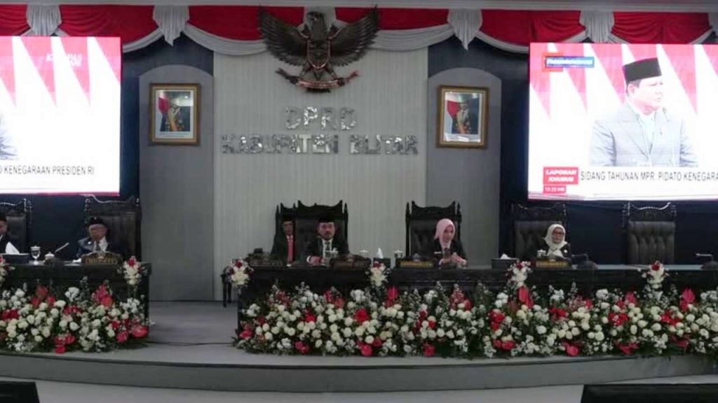 Rapat paripurna istimewa, Jumat, 15 Agustus 2025, di Graha Paripurna DPRD Kabupaten Blitar