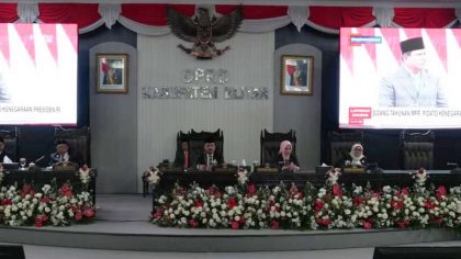 Rapat paripurna istimewa, Jumat, 15 Agustus 2025, di Graha Paripurna DPRD Kabupaten Blitar