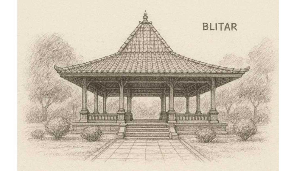 Ilustrasi Pendopo di Kabupaten Blitar.