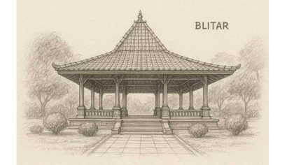 Ilustrasi Pendopo di Kabupaten Blitar.