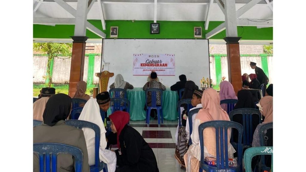 Kegiatan lomba pildacil mahasiswa STIT Al-Muslihuun di Desa Karangrejo, Kecamatan Garum, Kabupaten Blitar, Kamis, 28 Agustus 2025.