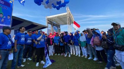 Milad ke-27 PAN di Lapangan Kalipucung, Kecamatan Sanankulon, Minggu, 31 Agustus 2025. (Foto: PAN Kabupaten Blitar)