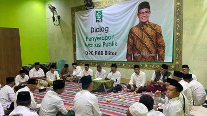 Penyerapan aspirasi publik di Kantor DPC PKB Kabupaten Blitar, Sabtu, 6 September 2025.