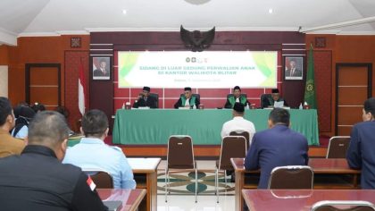 Sidang perwalian anak yang digelar di Ruang Sasana Praja Kantor Wali Kota, Selasa, 16 September 2025.