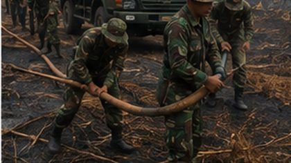 Prabowo kerahkan 3 batalyon TNI atasi karhutla Kalbar