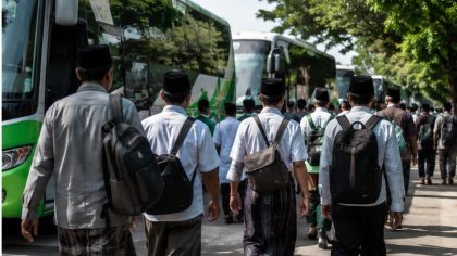 Warga Nahdliyin Blitar bersiap berangkat hadiri Muktamar ke-35 NU di Jombang