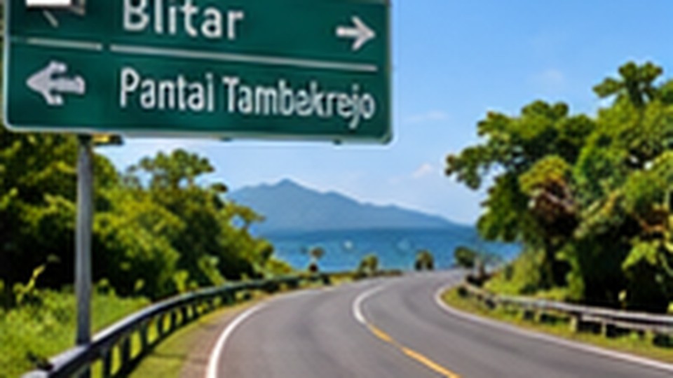 Rute menuju Pantai Tambakrejo dari Stasiun Blitar