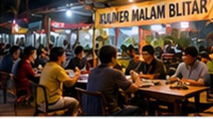 Rekomendasi kuliner malam dekat Stasiun Blitar harga murah