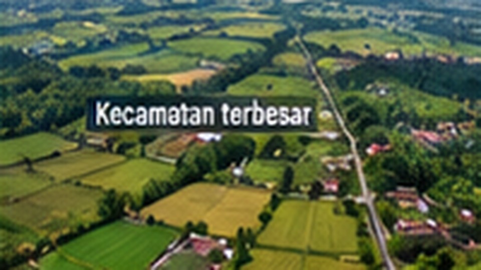 Daftar kecamatan terluas di Kabupaten Blitar